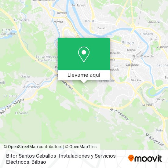 Mapa Bitor Santos Ceballos- Instalaciones y Servicios Eléctricos
