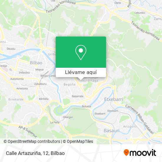Mapa Calle Artazuriña, 12