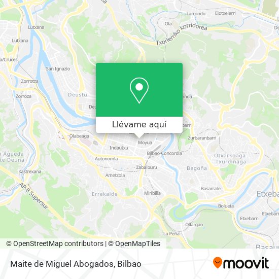 Mapa Maite de Miguel Abogados