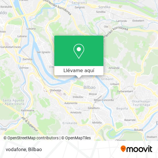 Mapa vodafone