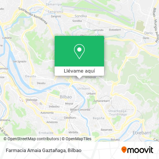 Mapa Farmacia Amaia Gaztañaga