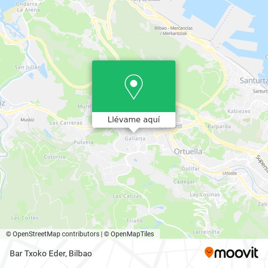 Mapa Bar Txoko Eder