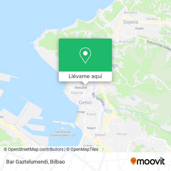 Mapa Bar Gaztelumendi