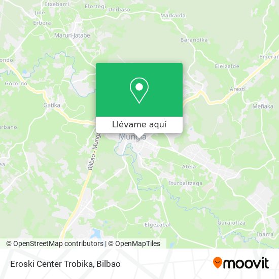 Mapa Eroski Center Trobika
