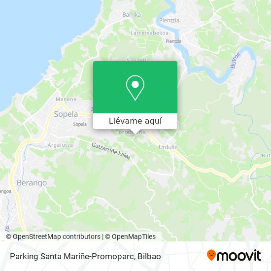 Mapa Parking Santa Mariñe-Promoparc