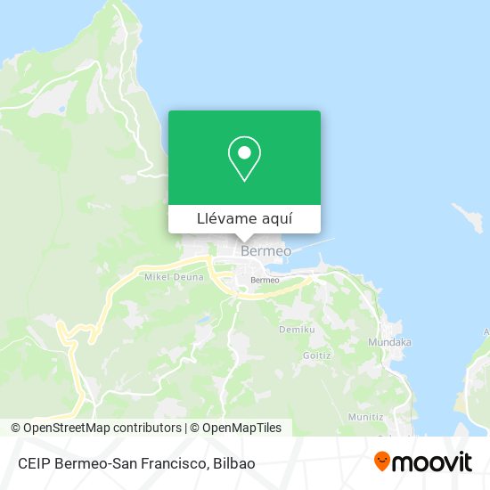 Mapa CEIP Bermeo-San Francisco