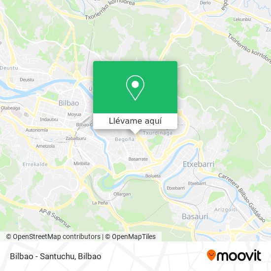 Mapa Bilbao - Santuchu