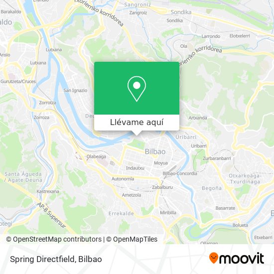 Mapa Spring Directfield