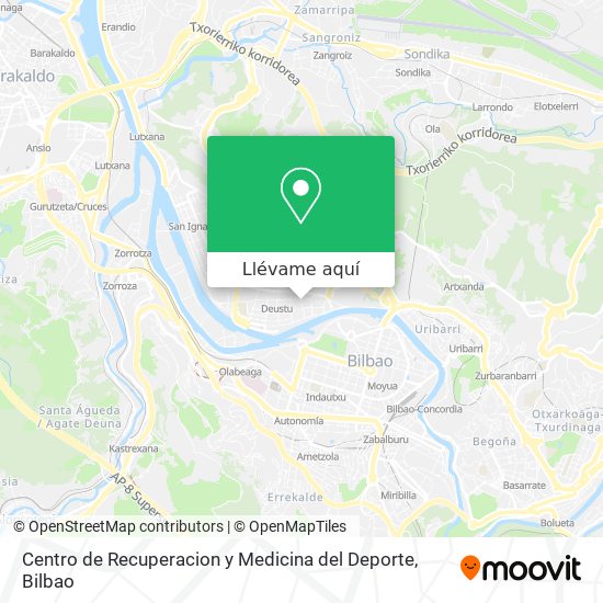 Mapa Centro de Recuperacion y Medicina del Deporte