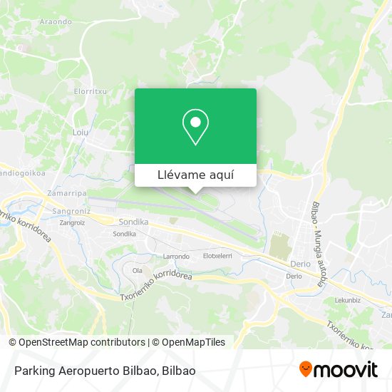 Mapa Parking Aeropuerto Bilbao