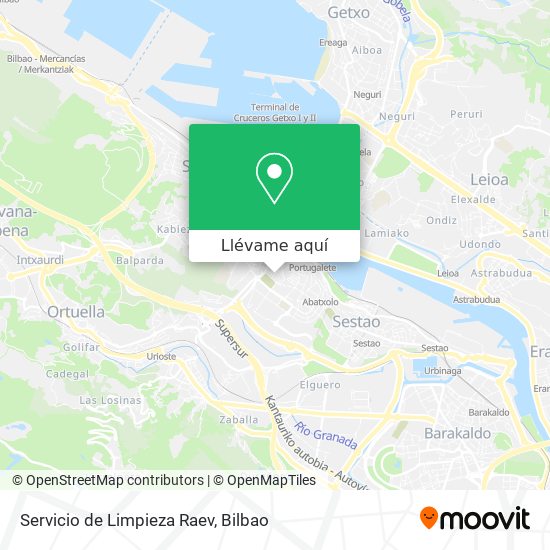 Mapa Servicio de Limpieza Raev