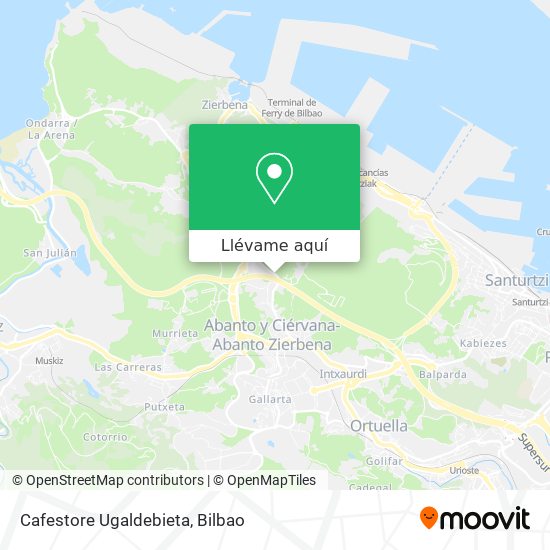 Mapa Cafestore Ugaldebieta