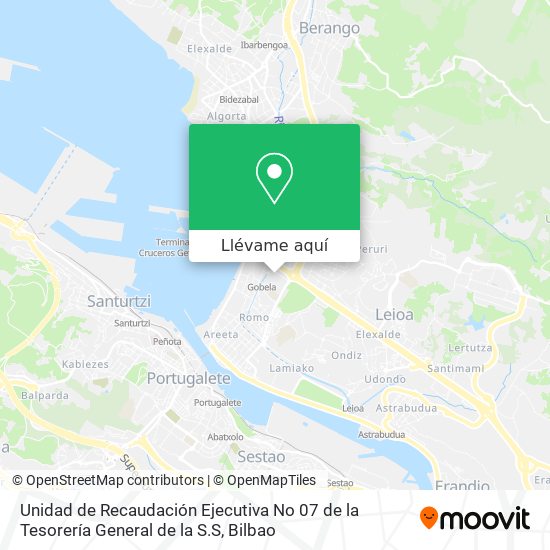 Mapa Unidad de Recaudación Ejecutiva No 07 de la Tesorería General de la S.S