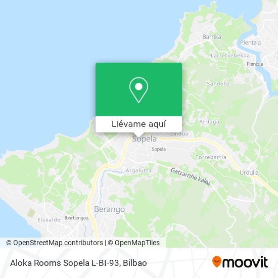 Mapa Aloka Rooms Sopela L-BI-93