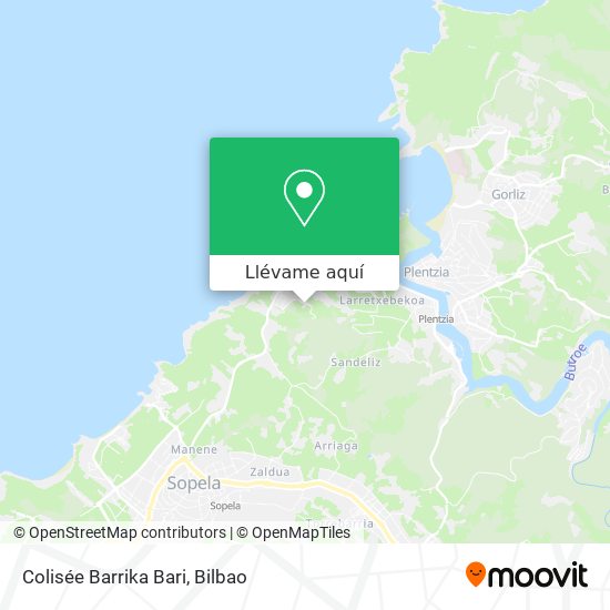Mapa Colisée Barrika Bari