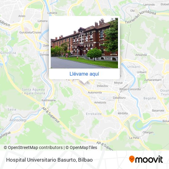 Mapa Hospital Universitario Basurto