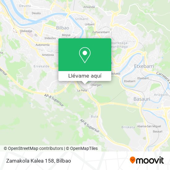 Mapa Zamakola Kalea 158