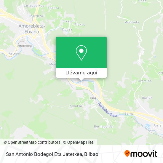 Mapa San Antonio Bodegoi Eta Jatetxea