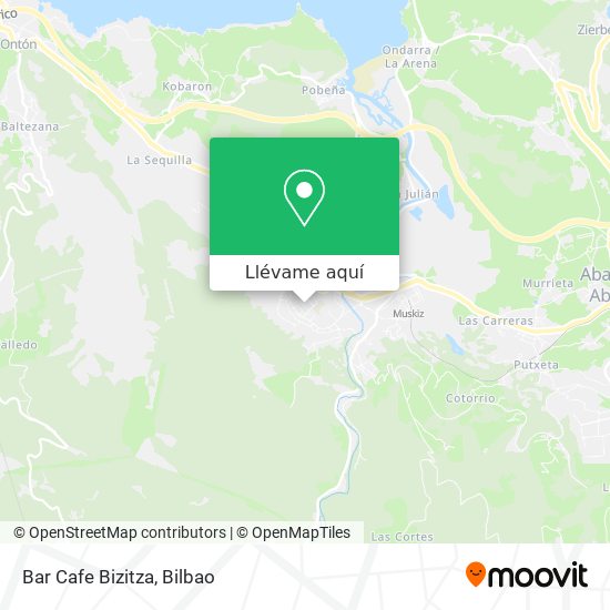 Mapa Bar Cafe Bizitza