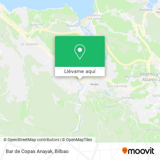 Mapa Bar de Copas Anayak