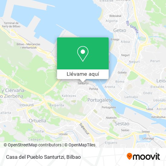 Mapa Casa del Pueblo Santurtzi