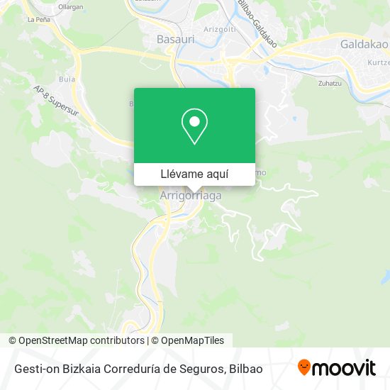 Mapa Gesti-on Bizkaia Correduría de Seguros