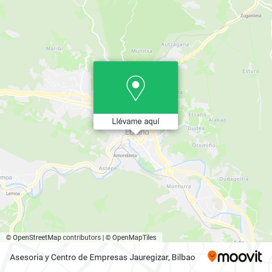 Mapa Asesoria y Centro de Empresas Jauregizar