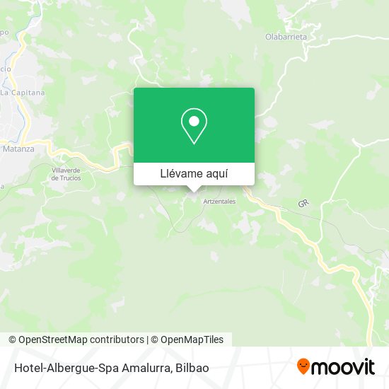 Mapa Hotel-Albergue-Spa Amalurra