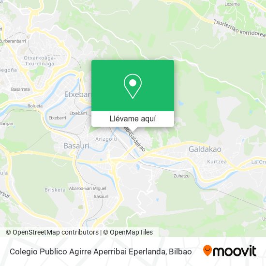 Mapa Colegio Publico Agirre Aperribai Eperlanda