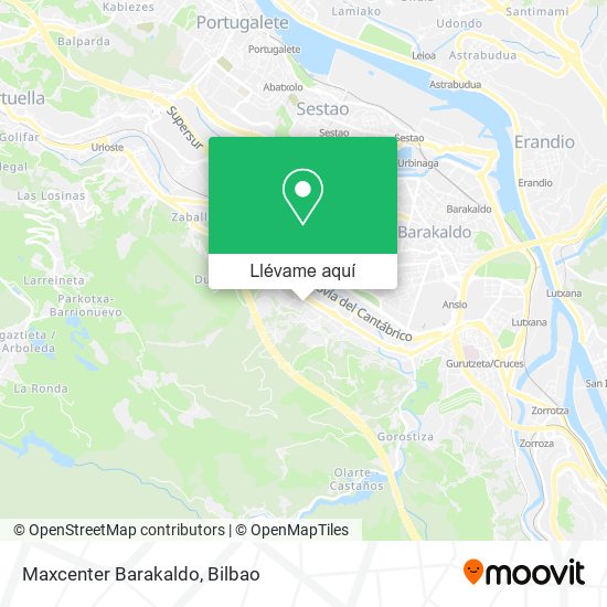 Mapa Maxcenter Barakaldo