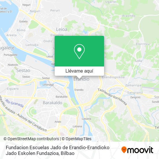 Mapa Fundacion Escuelas Jado de Erandio-Erandioko Jado Eskolen Fundazioa