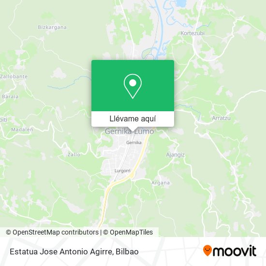 Mapa Estatua Jose Antonio Agirre