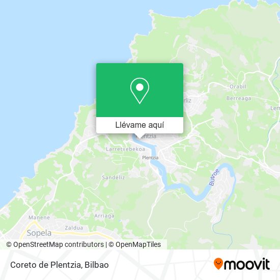 Mapa Coreto de Plentzia