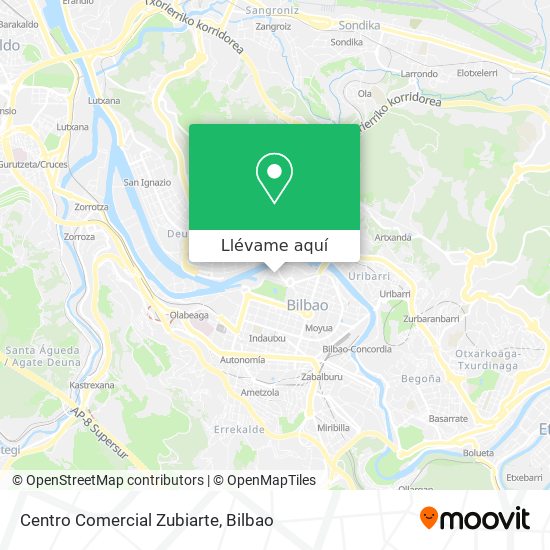 Mapa Centro Comercial Zubiarte