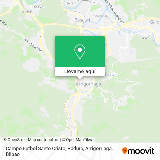 Mapa Campo Futbol Santo Cristo, Padura, Arrigorriaga
