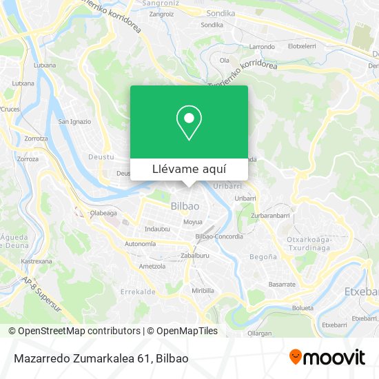 Mapa Mazarredo Zumarkalea 61