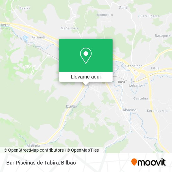 Mapa Bar Piscinas de Tabira