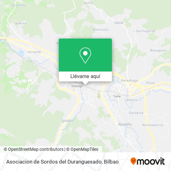 Mapa Asociacion de Sordos del Duranguesado