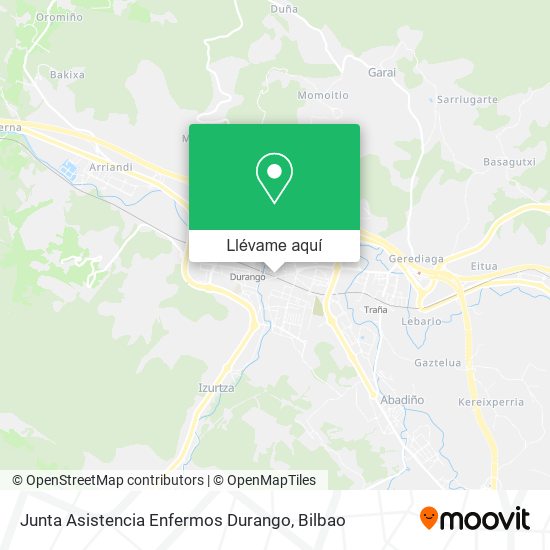 Mapa Junta Asistencia Enfermos Durango