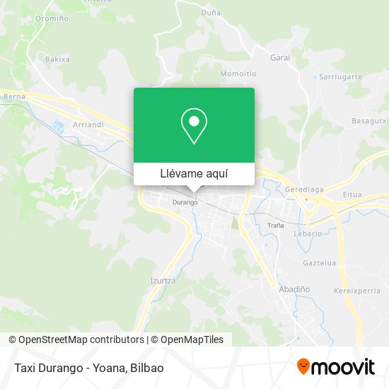 Mapa Taxi Durango - Yoana