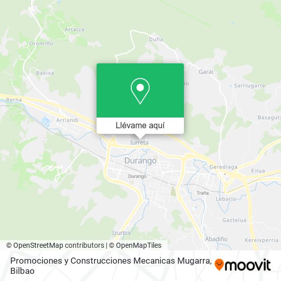 Mapa Promociones y Construcciones Mecanicas Mugarra