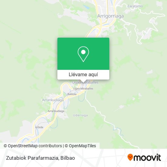Mapa Zutabiok Parafarmazia