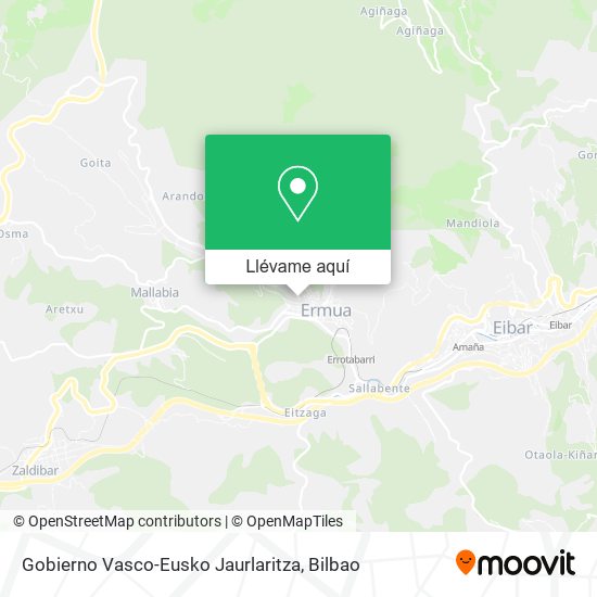 Mapa Gobierno Vasco-Eusko Jaurlaritza