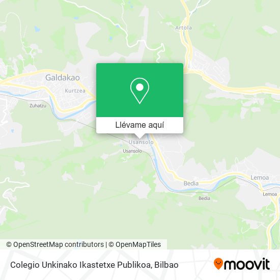 Mapa Colegio Unkinako Ikastetxe Publikoa