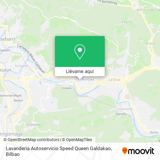 Mapa Lavandería Autoservicio Speed Queen Galdakao