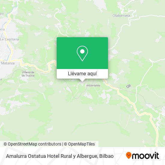 Mapa Amalurra Ostatua Hotel Rural y Albergue