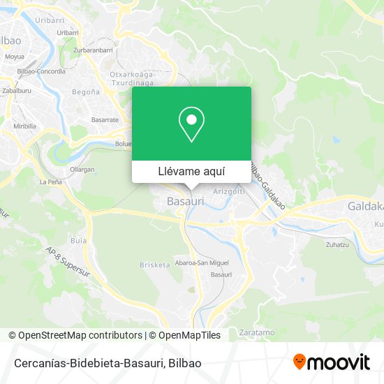 Mapa Cercanías-Bidebieta-Basauri