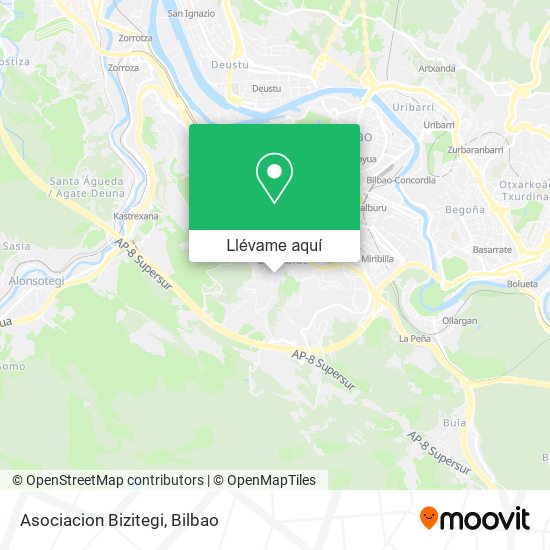Mapa Asociacion Bizitegi