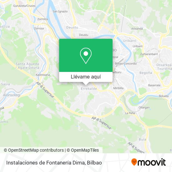 Mapa Instalaciones de Fontanería Dima