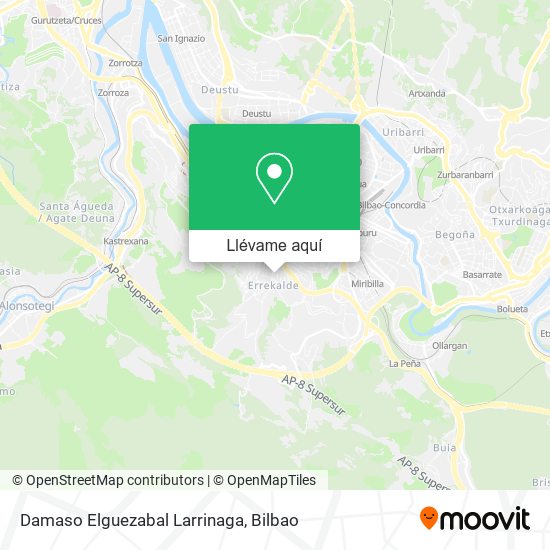 Mapa Damaso Elguezabal Larrinaga